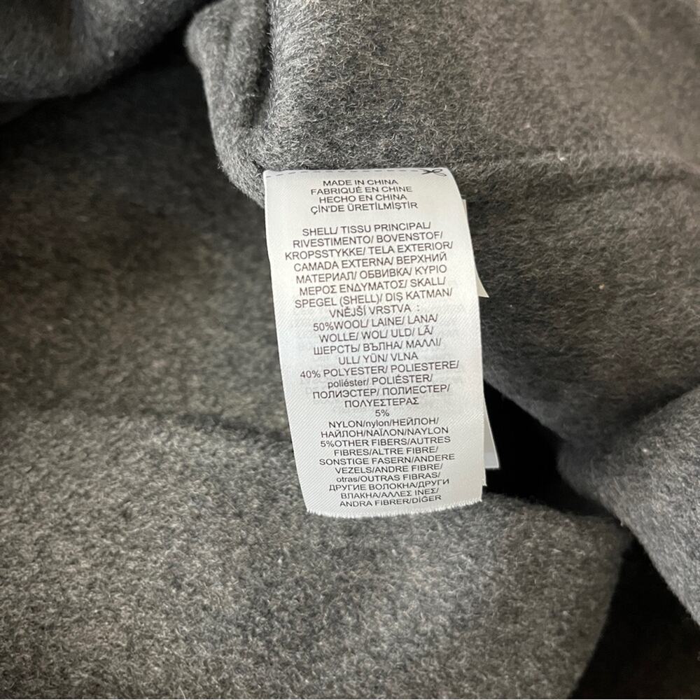 Lauren Ralph Lauren Belted Wool Blend Wrap coat gray - 14 - Picture 11 of 11